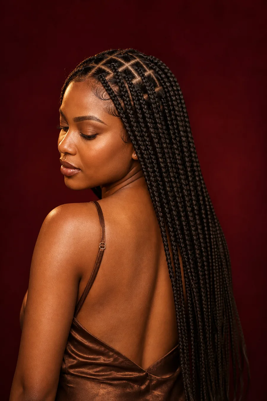 Box & Knotless Braids — style illustration